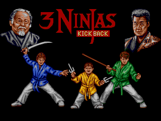 3 Ninjas Kick Back / Hook back cover for Sega CD